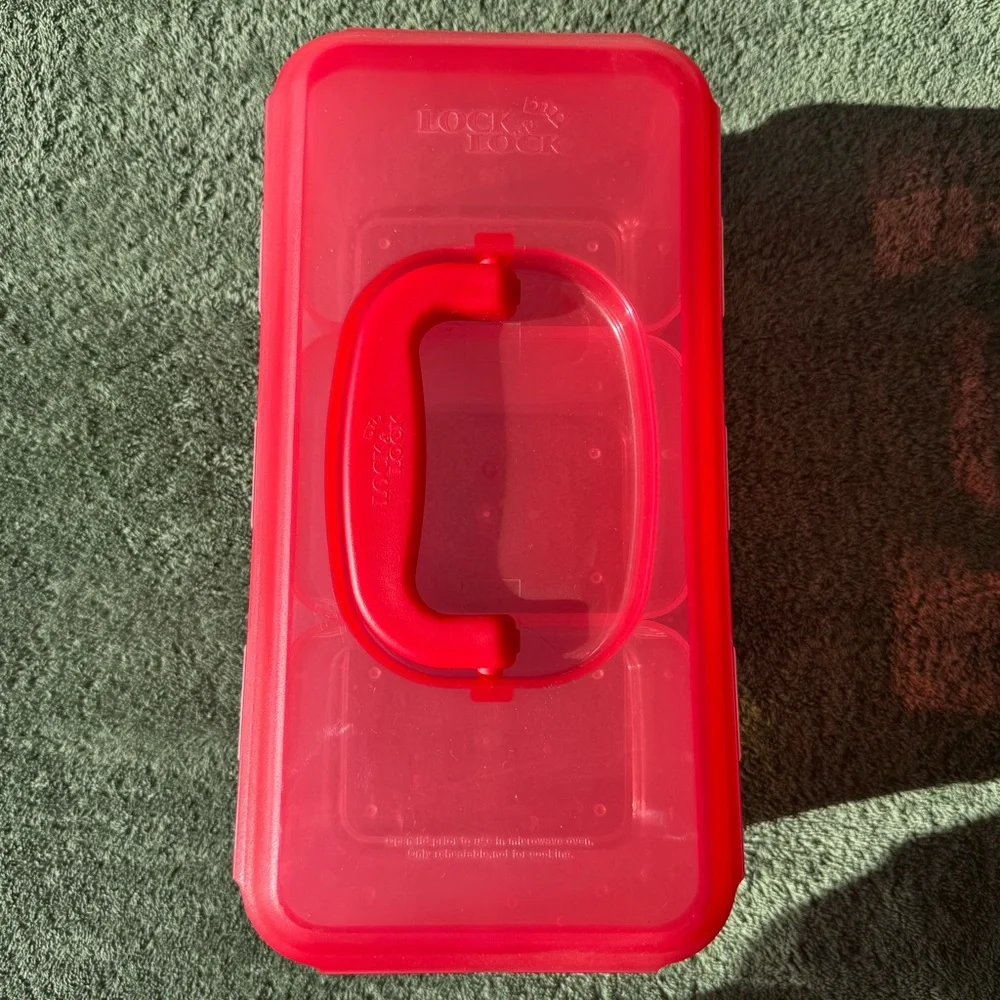 Lock & Lock Red Trio Storage Container - Picture 1 of 7